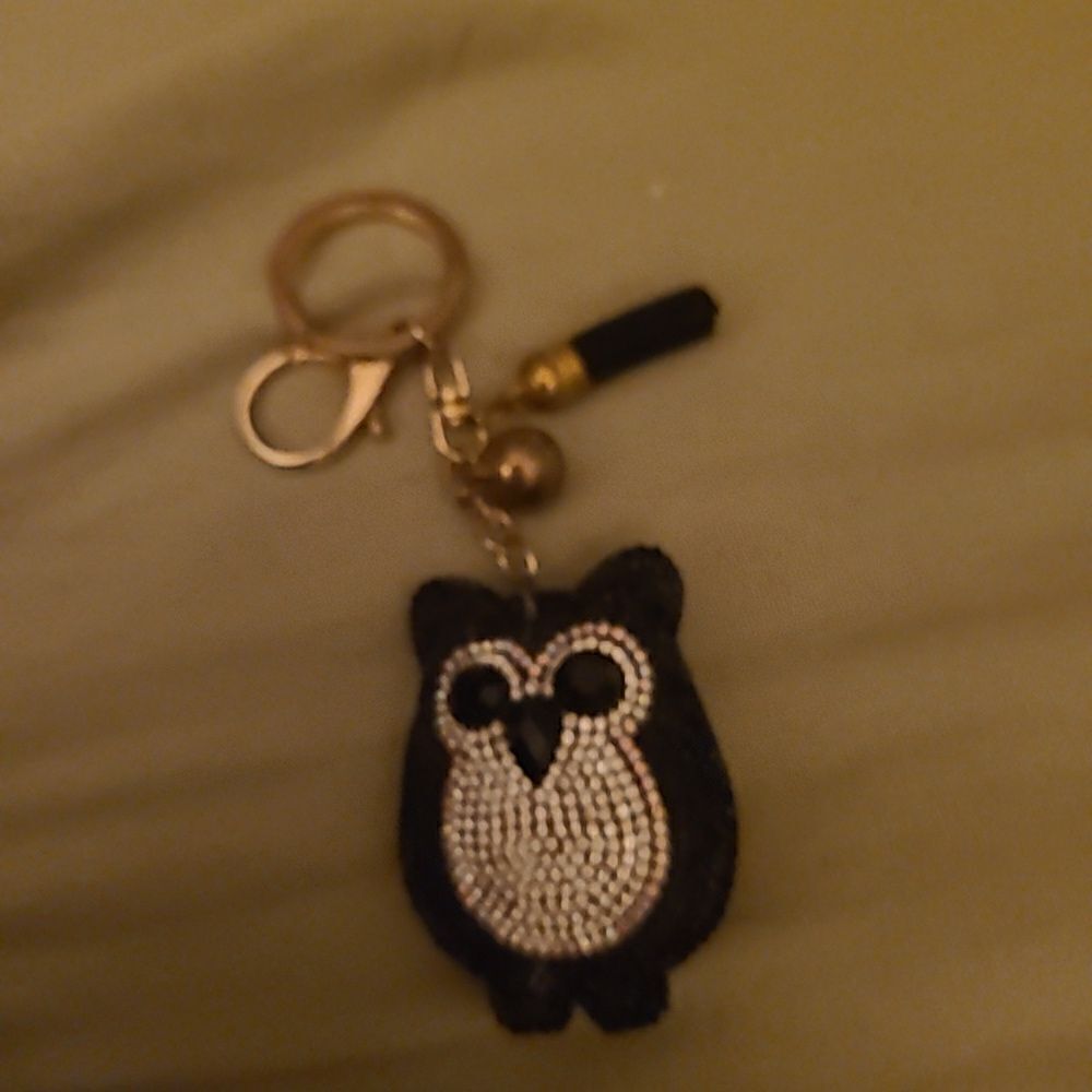 Sparkly Owl Keychain/ Bag Charm